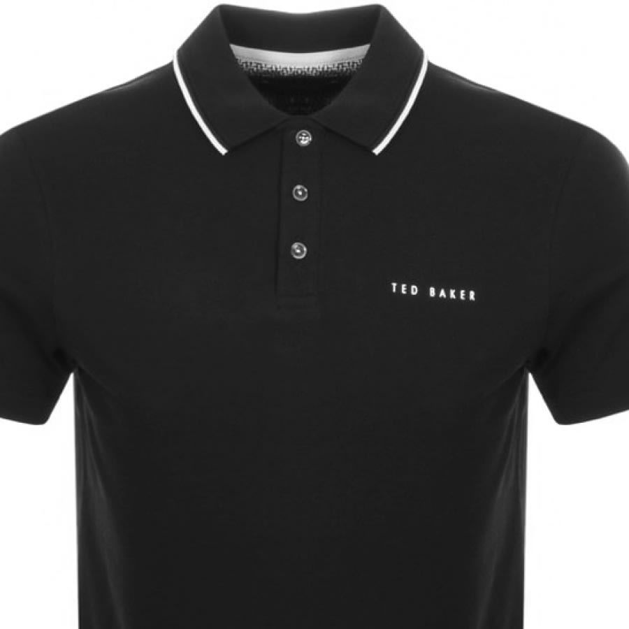 Alternative Image for ProductTed Baker Bloko Polo T Shirt Black2